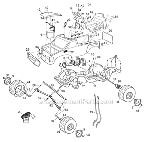 Part Location Diagram of 75547-2049 Power Wheels Key